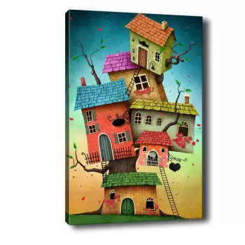Tablou Tablo Center Tree Houses, 40 x 60 cm imagine
