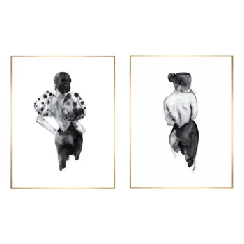 Tablouri 2 buc. 30x40 cm Woman Sketch - knor imagine