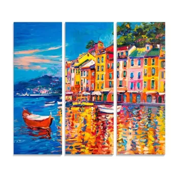 Tablouri 3 buc. 20x50 cm Italy - Wallity imagine