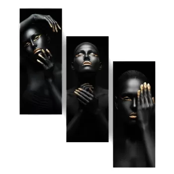 Tablouri 3 buc. 20x50 cm - Wallity imagine