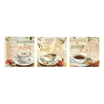 Tablouri 3 buc. 30x30 cm Italy - Wallity imagine