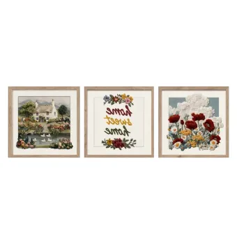 Tablouri 3 buc. 30x30 cm Sweet Home - Styler imagine