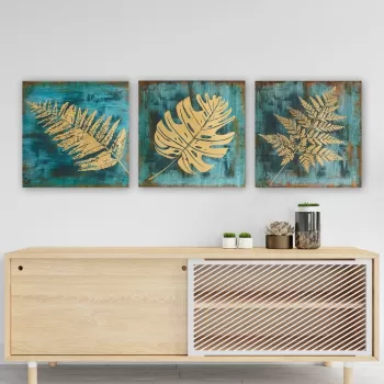 Tablouri 3 buc. 30x30 cm - Wallity imagine