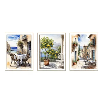 Tablouri 3 buc. 30x40 cm Tuscany - knor imagine