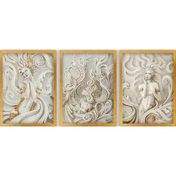 Tablouri 3 buc. 35x45 cm - Wallity imagine