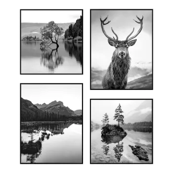 Tablouri 4 buc. 30x40 cm Wild imagine