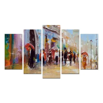 Tablouri 5 buc. 20x60 cm - Wallity imagine