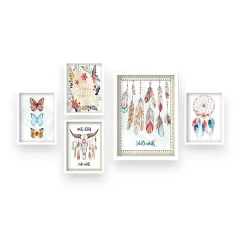 Tablouri 5 buc. Boho - Wallity imagine