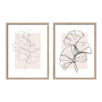Tablouri cu rama 2 buc. imprimate 30x40 cm Floral Set - Styler imagine