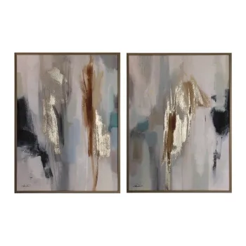 Tablouri cu rama/pe panza 2 buc. imprimate/cu elemente pictate manual 60x80 cm Gallery - Bizzotto imagine
