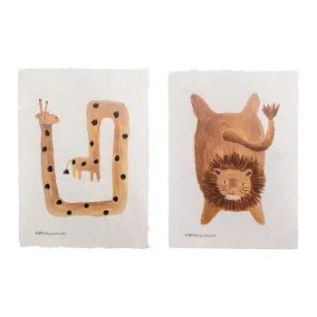 Tablouri pentru copii 2 buc. 25x35 cm Fritza - Bloomingville Mini imagine