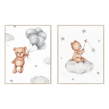 Tablouri pentru copii 2 buc. 30x40 cm Teddy Bears - knor imagine