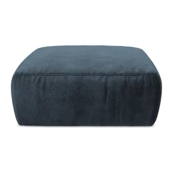 Taburet albastru A(R)nchis cu tapiE>erie din chenille Kuki aEURMakamii imagine