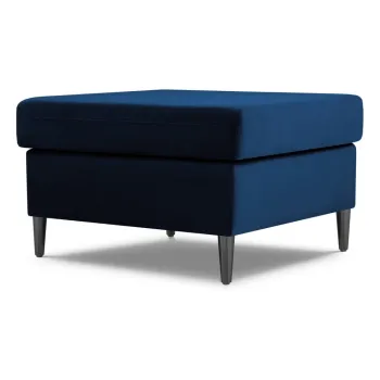 Taburet albastru cu tapiterie din catifea Kyoto - Cosmopolitan Design imagine