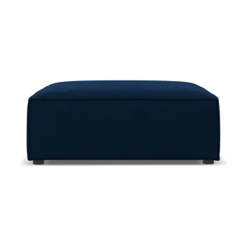 Taburet albastru inchis cu tapiterie din catifea Jodie - Micadoni Home imagine