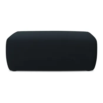 Taburet albastru inchis cu tapiterie din catifea Kapua - Makamii imagine