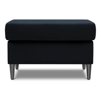 Taburet albastru inchis cu tapiterie din catifea Kyoto - Cosmopolitan Design imagine