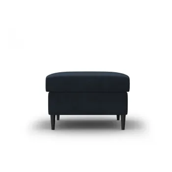 Taburet albastru inchis cu tapiterie din catifea Kyoto - Cosmopolitan Design imagine