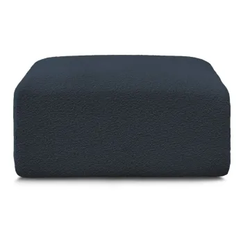 Taburet albastru inchis cu tapiterie din tesatura boucle Tina - Bobochic Paris imagine