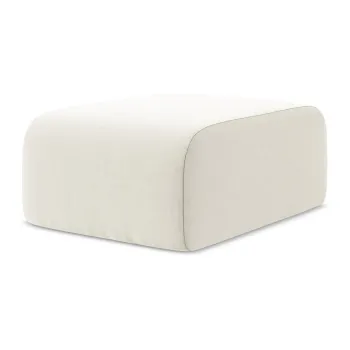 Taburet bej cu tapiE>erie din catifea Lani aEURMakamii imagine