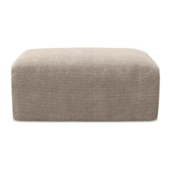 Taburet bej cu tapiE>erie din chenille Kona aEURMakamii imagine