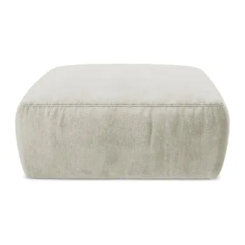 Taburet bej cu tapiE>erie din chenille Kuki aEURMakamii imagine