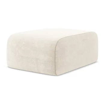 Taburet bej cu tapiE>erie din chenille Lani aEURMakamii imagine