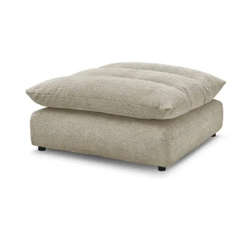 Taburet bej cu tapiE>erie din chenille Neil aEURBobochic Paris imagine