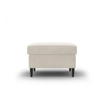 Taburet bej cu tapiterie din catifea Kyoto - Cosmopolitan Design imagine