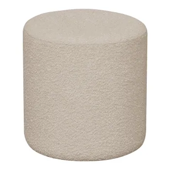 Taburet bej cu tapiterie din stofa boucle Ejby - House Nordic imagine