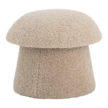 Taburet bej cu tapiterie din tesatura boucle Bocca - Bloomingville imagine