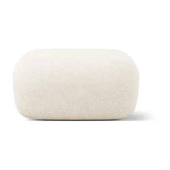 Taburet bej cu tapiterie din tesatura boucle Jenny - Micadoni Home imagine