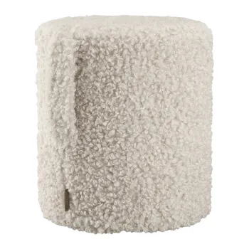 Taburet bej cu tapiterie din tesatura boucle Teddy - Blomus imagine