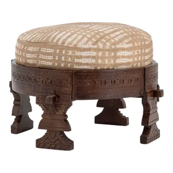 Taburet bej/maro inchis Paloma - Bloomingville imagine