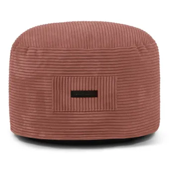 Taburet caramiziu cu tapiterie din catifea reiata Om 60 - SLOWDOWN imagine