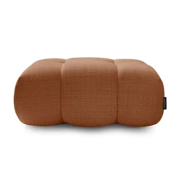 Taburet caramiziu cu tapiterie din chenille Ivane - Bobochic Paris imagine