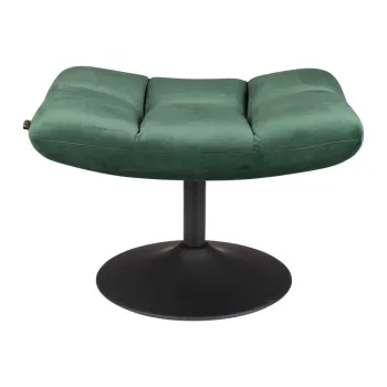 Taburet catifea Dutchbone Bar, verde imagine