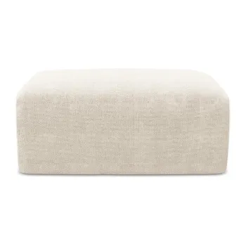 Taburet crem cu tapiE>erie din chenille Kona aEURMakamii imagine