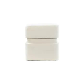 Taburet crem cu tapiterie din catifea Piazza - Light & Living imagine