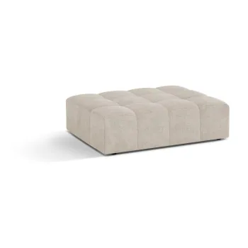Taburet crem cu tapiterie din chenille Chicago - Cosmopolitan Design imagine