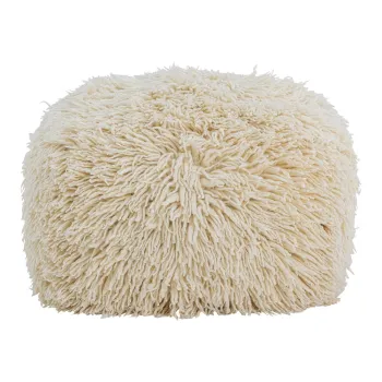 Taburet crem cu tapiterie din lana Lomba - Bloomingville imagine