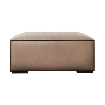 Taburet cu tapiterie din piele Madame - Windsor & Co Sofas imagine