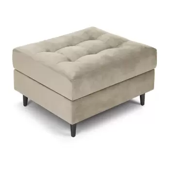 Taburet din catifea Milo Casa Santo, bej imagine