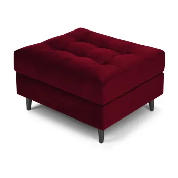 Taburet din catifea Milo Casa Santo, rosu imagine