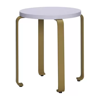 Taburet din lemn de frasin maro-albastru Smile - H?bsch imagine