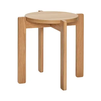 Taburet din lemn de stejar Always - Hubsch imagine