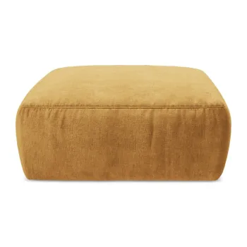 Taburet galben muE(TM)tar cu tapiE>erie din chenille Kuki aEURMakamii imagine