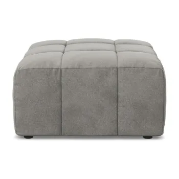 Taburet gri cu tapiE>erie din catifea Aloha aEURMakamii imagine