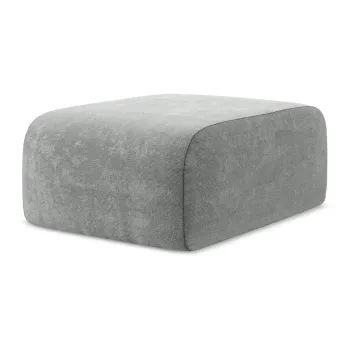 Taburet gri cu tapiE>erie din chenille Lani aEURMakamii imagine