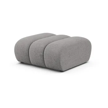 Taburet gri cu tapiE>erie din chenille Lupine aEURMicadoni imagine